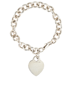 Tiffany L Heart Tag Bracelet, Sterling Silver, B/DB, 2*