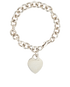 Tiffany L Heart Tag Bracelet, front view
