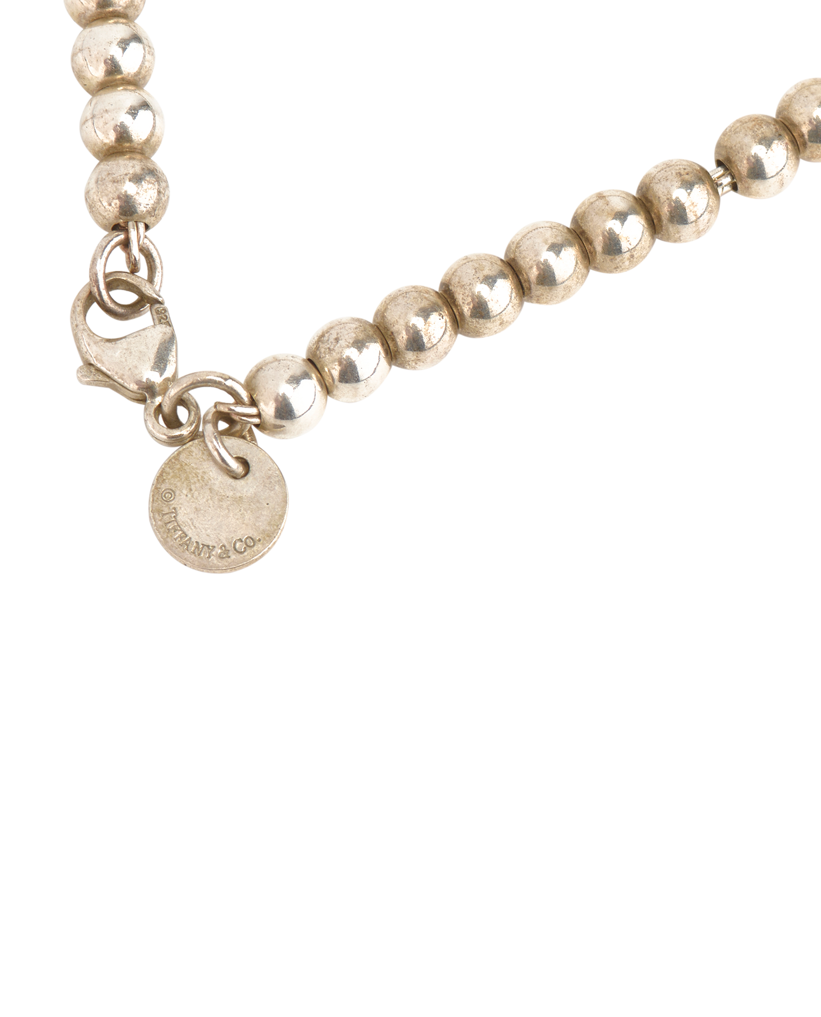 Tiffany & Co RTT Beaded Bracelet, &pound;160, Jewellery, Silver, Silver, Other view