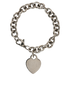 Tiffany & Co Heart Tag Bracelet, &pound;220, Jewellery, Silver, Sterling Silver, Front view