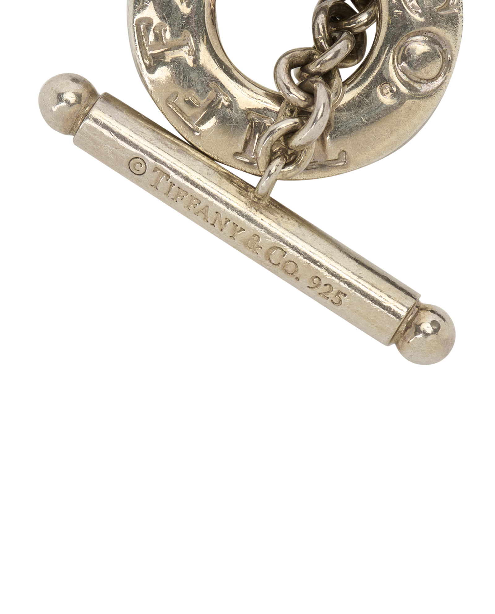 Tiffany Toggle Bracelet, &pound;180, Jewellery, Black/Silver, Sterling Silver, Other view