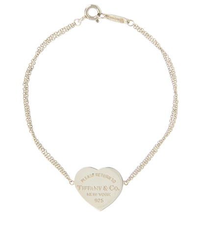 Tiffany & Co Heart Tag Double Chain Bracelet, front view