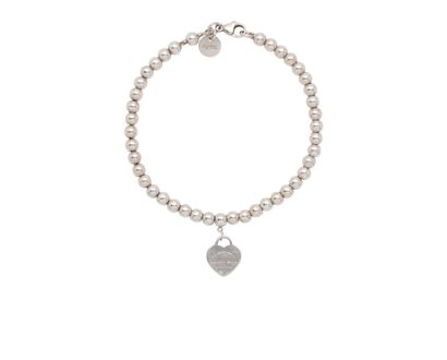Tiffany & Co Heart Tag Bead Bracelet, front view