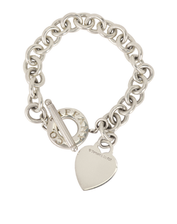 Tiffany & Co Heart Toggle Bracelet, Silver 925, DB/B, 2*