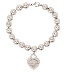Tiffany Heart Tag Bracelet, Sterling Silver, Silver, 3*