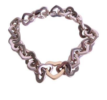 Tiffany Heart Link Bracelet, front view