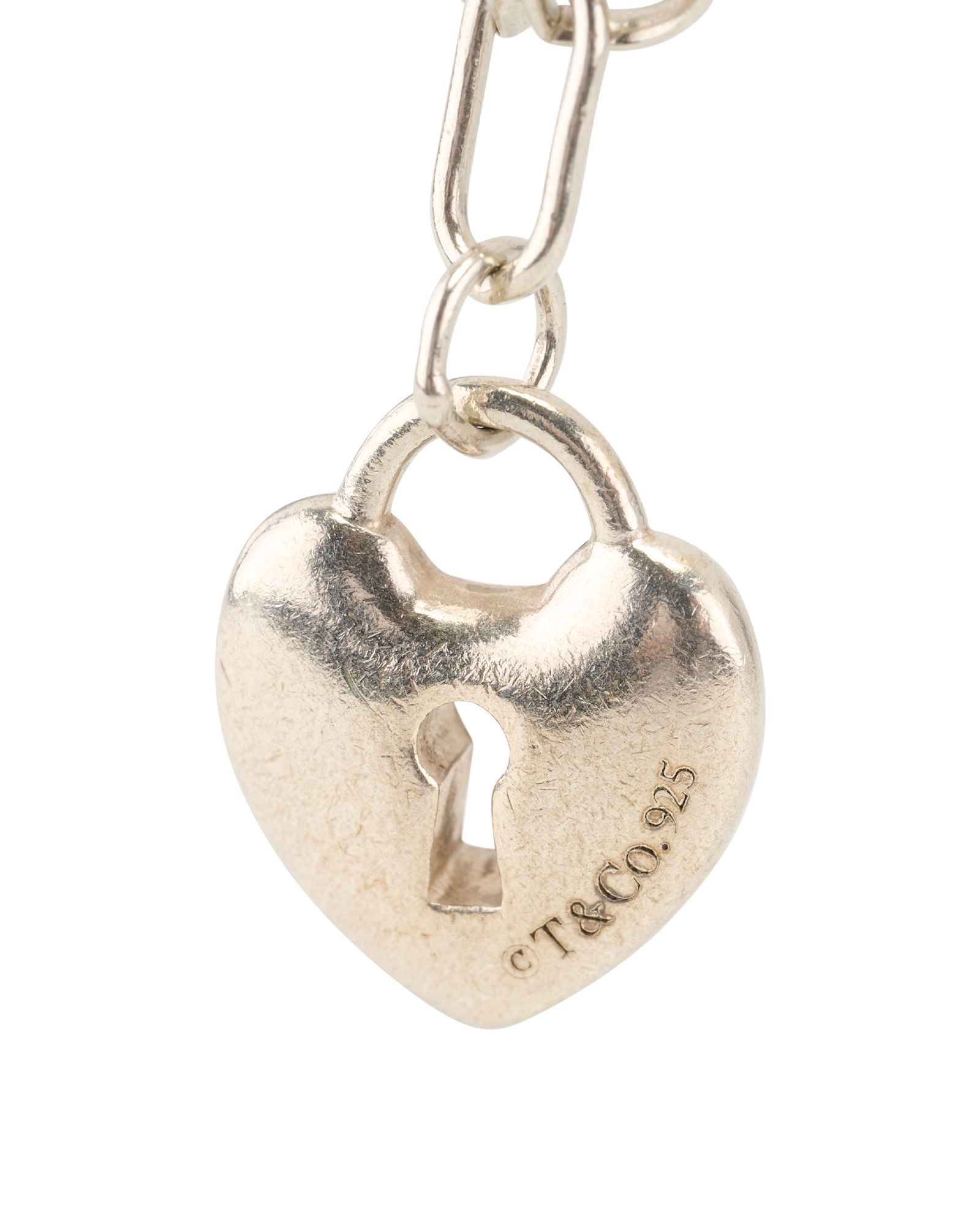 Tiffany & Co Heart Lock Charm Bracelet, &pound;130, Jewellery, Silver, Sterling Silver, Other view