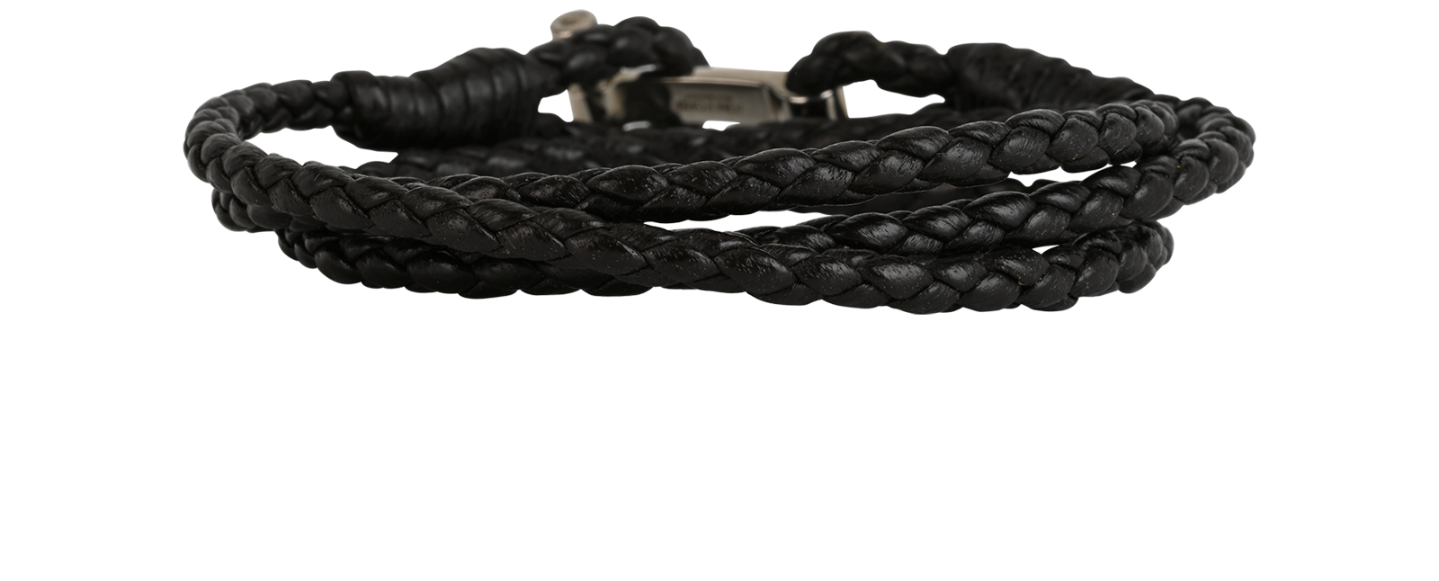 Tom Ford Braided Bracelet, &pound;220, Jewellery, Brown, Leather, Back view