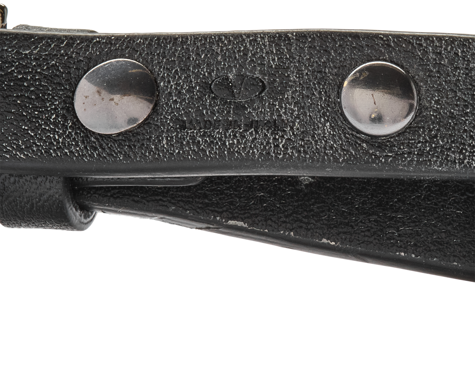 Valentino Rockstud Bracelet, &pound;50, Jewellery, Black, Leather, Other view