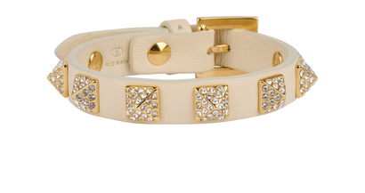Valentino Crystal Rockstud Bracelet, front view