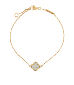 Van Cleef & Arpels Sweet Alhambra Bracelet, Yellow Gold/ Mother of Pearls,