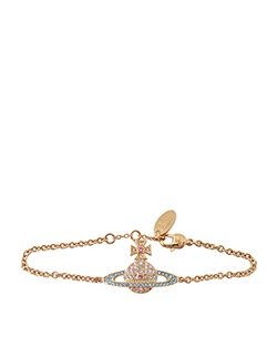 Vivienne Westwood Orb Bracelet, Metal, Gold/Blue, 3* (10)