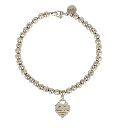 Tiffany & Co Heart Tag Bead Bracelet, front view