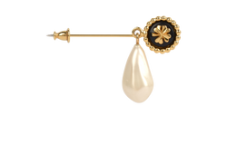 Chanel Clover Pin, Brass, Gold, MII, B, 3*