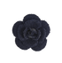 Chanel Tweed Camellia Flower Brooch, front view