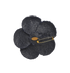 Chanel Tweed Camellia Flower Brooch, back view