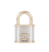 Chanel Padlock Brooch, &pound;350, Jewellery, Gold/Silver, Brass, Front view