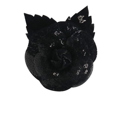 Chanel Camelia Sequin Pin, front view