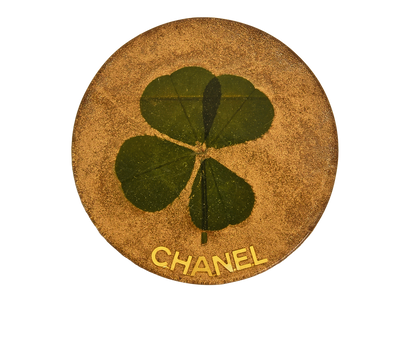 Chanel 4 Leaf Clover Pin, front view