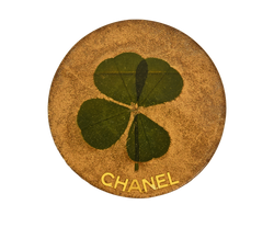 Chanel 4 Leaf Clover Pin, Resin/ Brass, MIF, 3*