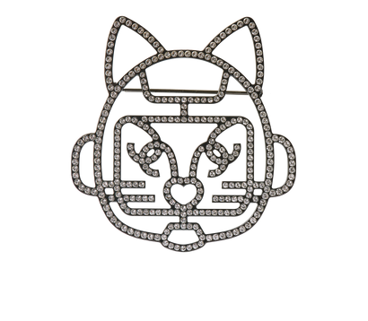 Chanel Cat Brooch, front view