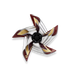 Chanel G26C Pinwheel Camellia Brooch, &pound;350, Jewellery, Metallic/Red, Leather, Front view