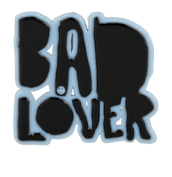 Valentino Garavani Bad Lover Pin, Plastic, Blue/Black, MII, B, 2*
