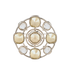 Chanel C17V Brooch, &pound;620, Jewellery, Silver, Brass, Back view