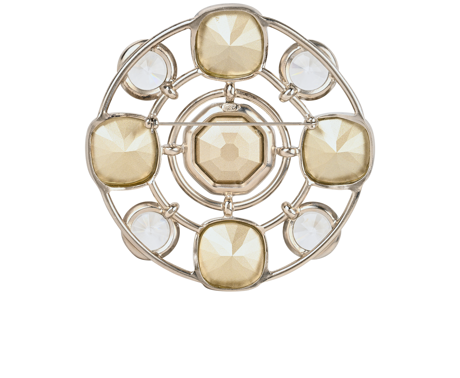 Chanel C17V Brooch, &pound;620, Jewellery, Silver, Brass, Back view