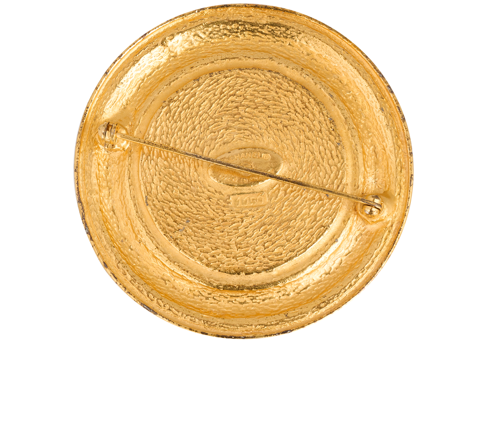 Chanel 31 Rue Cambon Brooch, &pound;310, Jewellery, Gold, Brass, Back view