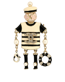 Chanel 19A CC Sailor Brooch