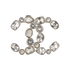 Chanel CC Brooch, &pound;495, Jewellery, Silver, Brass/Crystal, Front view