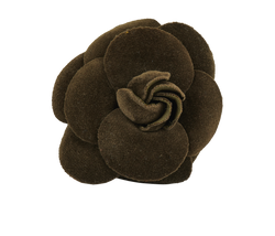 Chanel Velvet Camellia Brooch