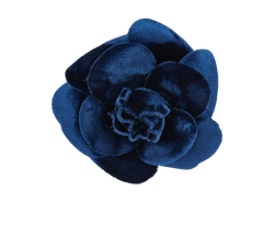 Chanel Velvet Camellia Brooch