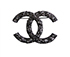 Chanel CC Crystal Brooch, front view