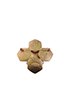Chanel Vintage Pearl Gripolx Glass Brooch, back view