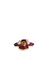 Chanel Vintage Pearl Gripolx Glass Brooch, top view