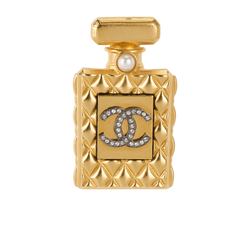 Chanel F20A Matelasse Perfume Bottle Brooch