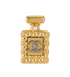 Chanel F20A Matelasse Perfume Bottle Brooch, front view