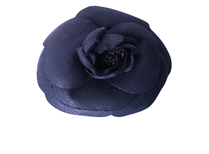 Chanel Camellia Brooch, &pound;150, Accessories, Black, Fabric, Front view