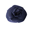 Chanel Camellia Brooch, &pound;150, Accessories, Black, Fabric, Front view