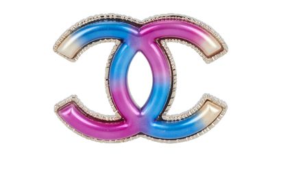 Chanel A17P Multicolour CC Brooch, front view