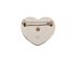 Chanel AW22 CC Heart Brooch, back view