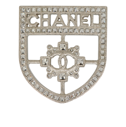Chanel B15B Shield Brooch, front view