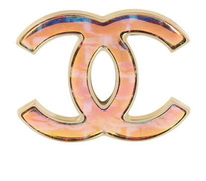 Chanel B14K CC Brooch, front view