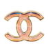 Chanel B14K CC Brooch, front view