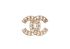 Chanel Faux Pearl CC Brooch, back view