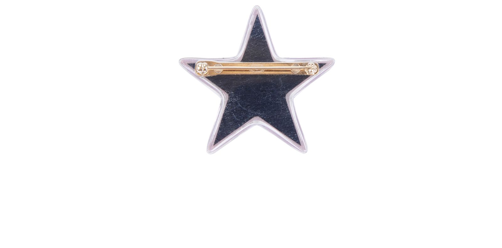 Chanel CC Star Brooch, &pound;275, Accessories, Pink, Acetate, Back view