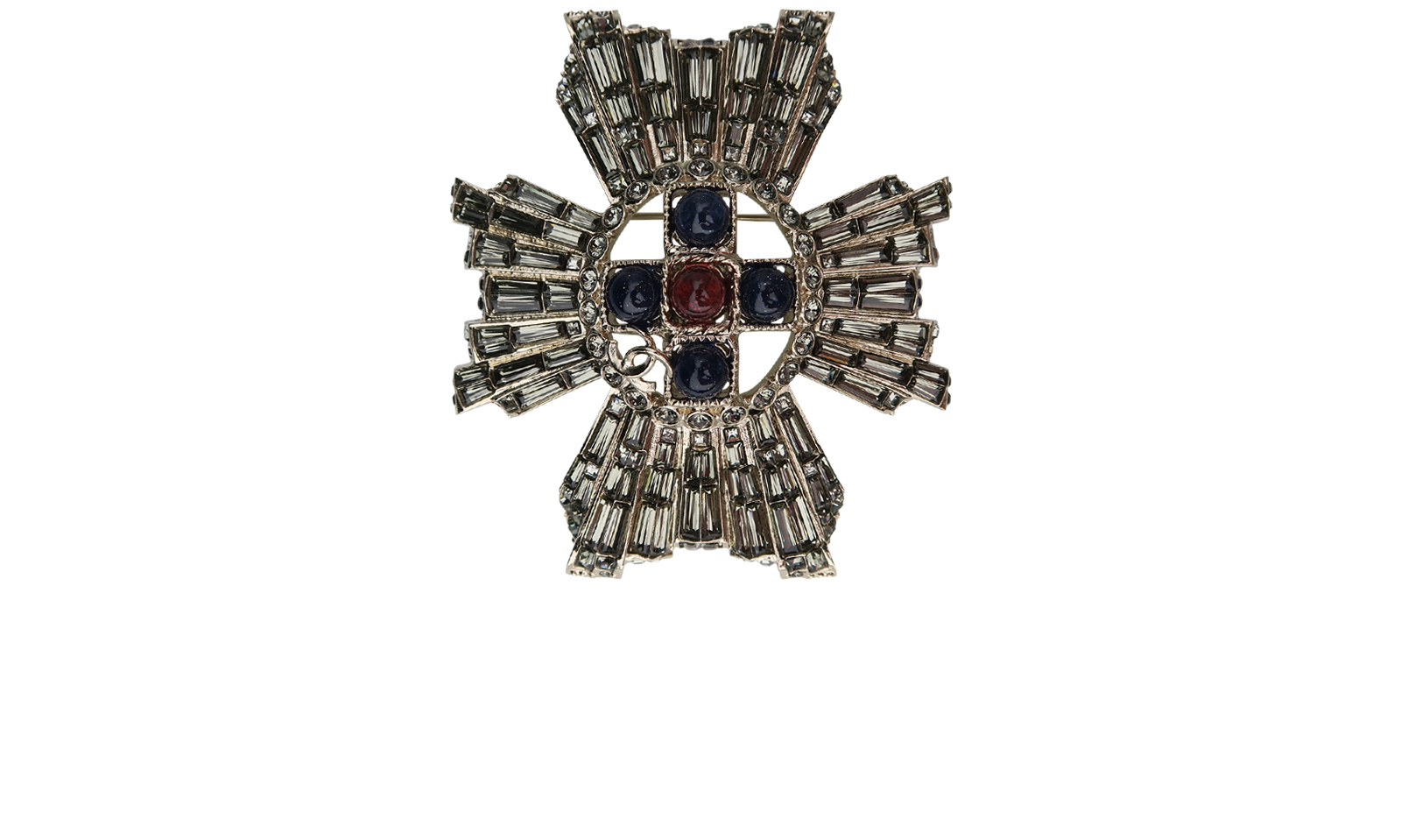 Chanel store cross brooch