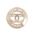 Chanel CC Logo Brooch, front view